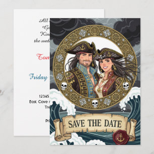 Datum vormerken: Traumhafte Piratenhochzeit Save The Date