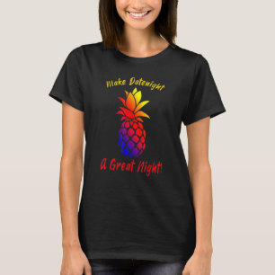 Datumnacht eine große nächtliche Ananas T-Shirt