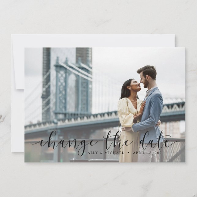 Datumskarte ändern einladung (Vorderseite)