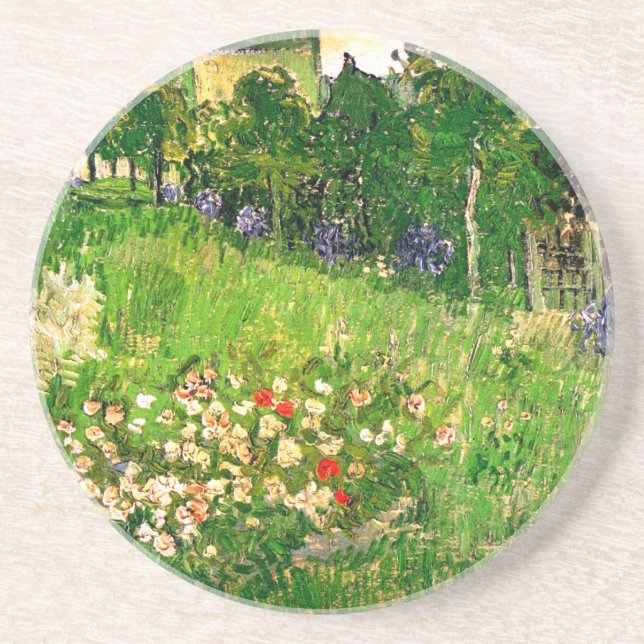 Daubigny's Garden Van Gogh Fine Art Sandstein Untersetzer (Vorne)