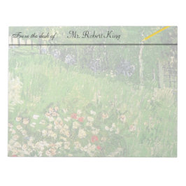 Daubigny's Garden, Vincent Van Gogh. schön Notizblock