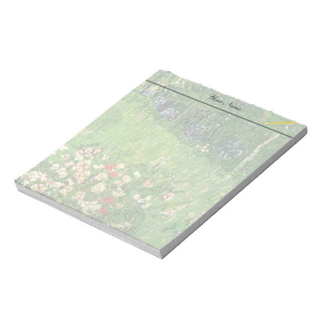 Daubigny's Garden, Vincent Van Gogh. schön Notizblock (Rotiert)