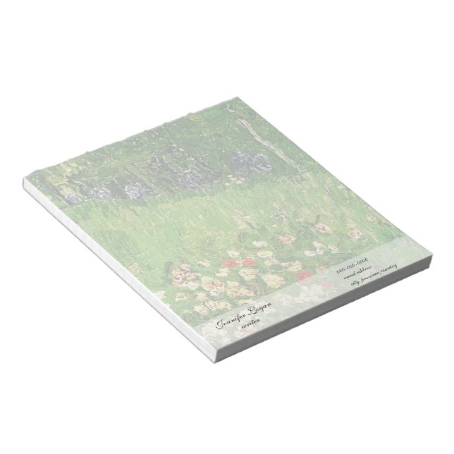 Daubigny's Garden, Vincent Van Gogh. schön Notizblock (angewinkelt)