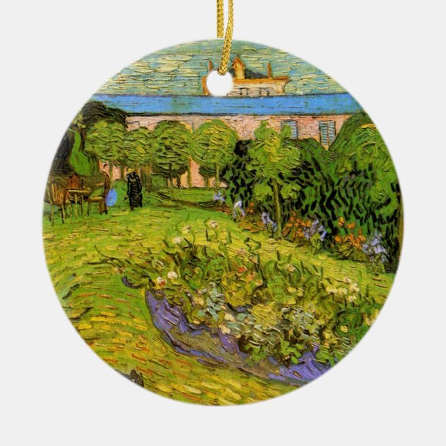 Daubigny's Garden von Vincent van Gogh, Le Jardin Keramik Ornament (Vorne)