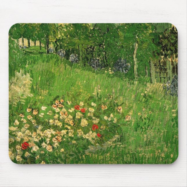 Daubigny's Garden von Vincent van Gogh, Le Jardin Mousepad (Vorne)