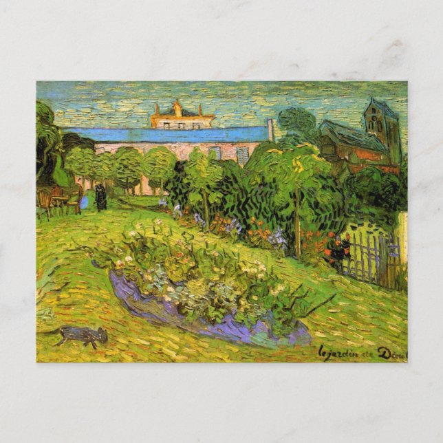 Daubigny's Garden von Vincent van Gogh, Le Jardin Postkarte (Vorderseite)