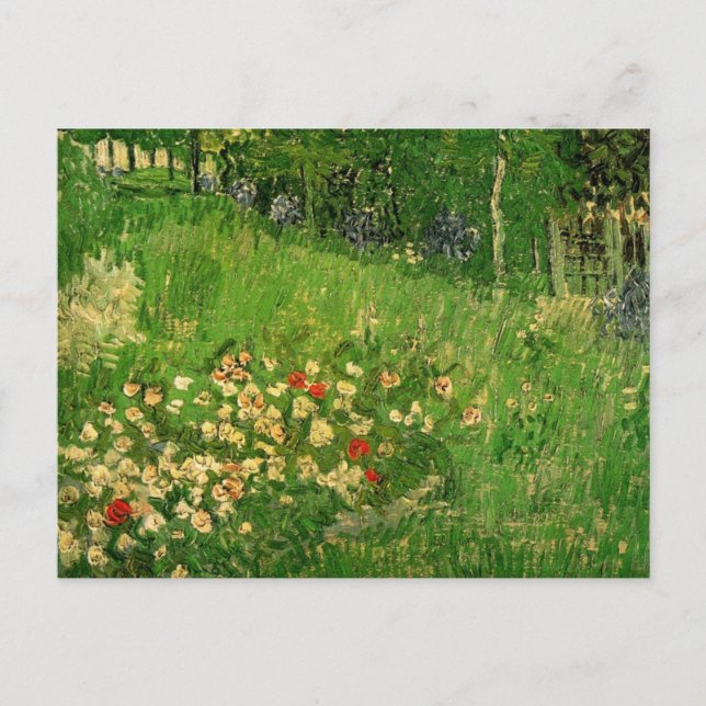 Daubigny's Garden von Vincent van Gogh, Le Jardin Postkarte (Vorderseite)