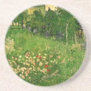 Daubigny's Garden von Vincent van Gogh, Le Jardin Sandstein Untersetzer