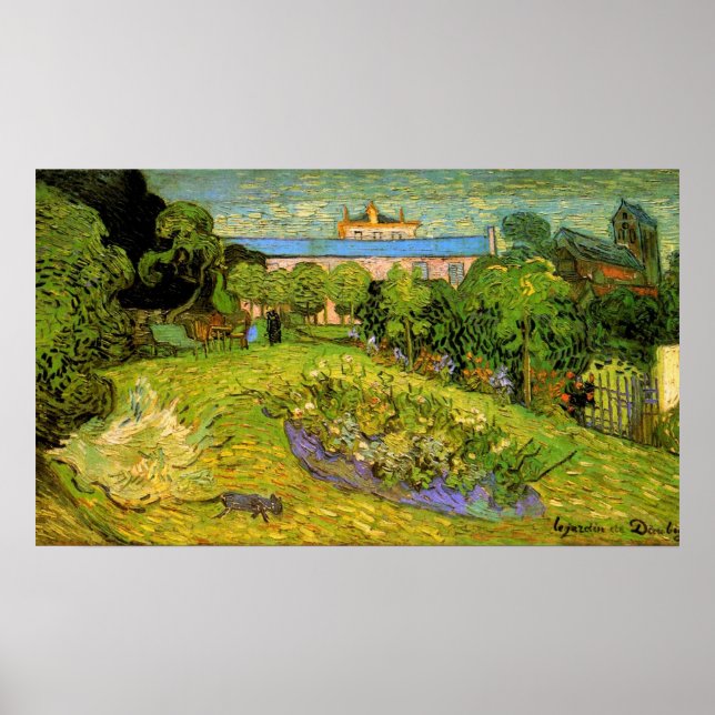 Daubigny's Garden von Vincent van Gogh Poster (Vorne)