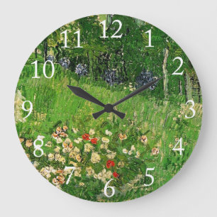 Daubignys Garten, Vincent Van Gogh. Vintag Große Wanduhr