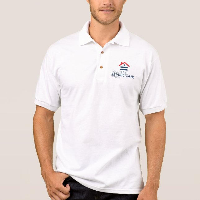 Dauerbetrieb-Restbild Austin Polo-Stern-Front - Polo Shirt (Vorderseite)