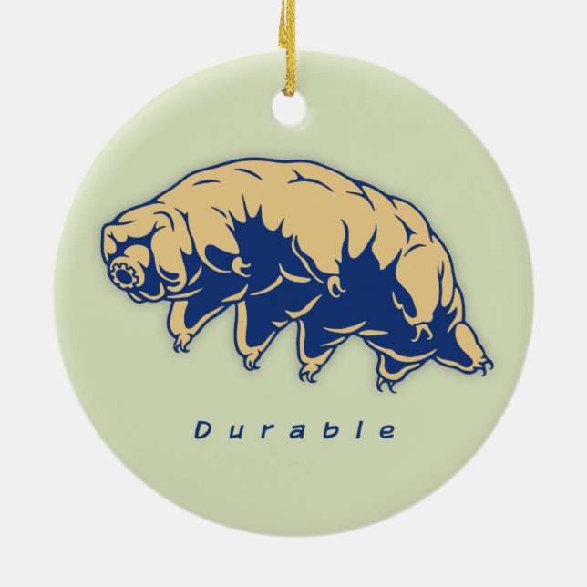 Dauerhaft - Tardigrade Keramikornament (Hinten)