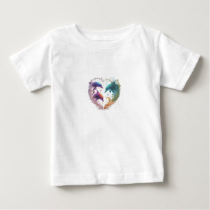 Dauerhafte Bindung der Liebe zwischen Schwester un Baby T-shirt
