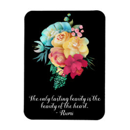 Dauerhafte Liebe Bouquet Rumi Quote Magnet