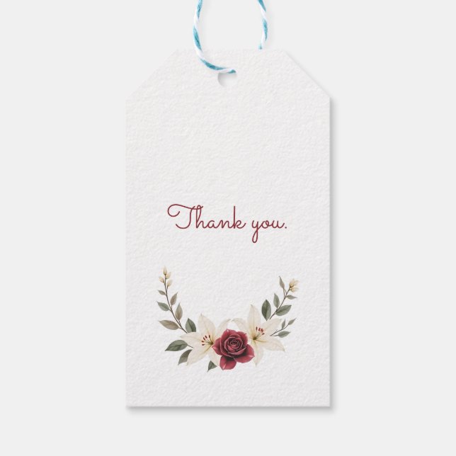 Dauerhafte Liebe Geschenkanhänger (Rückseite)