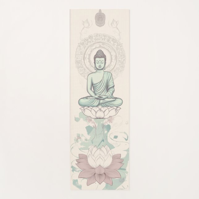Dauerhafter Buddha Yoga Mat für einen komfortablen Yogamatte (Vorderseite)