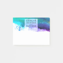 Dauerhafter grüner Watercolor-berufliches Geschäft