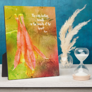 Dauerhafter Schönheitswettbewerb Inspiration Rumi  Fotoplatte