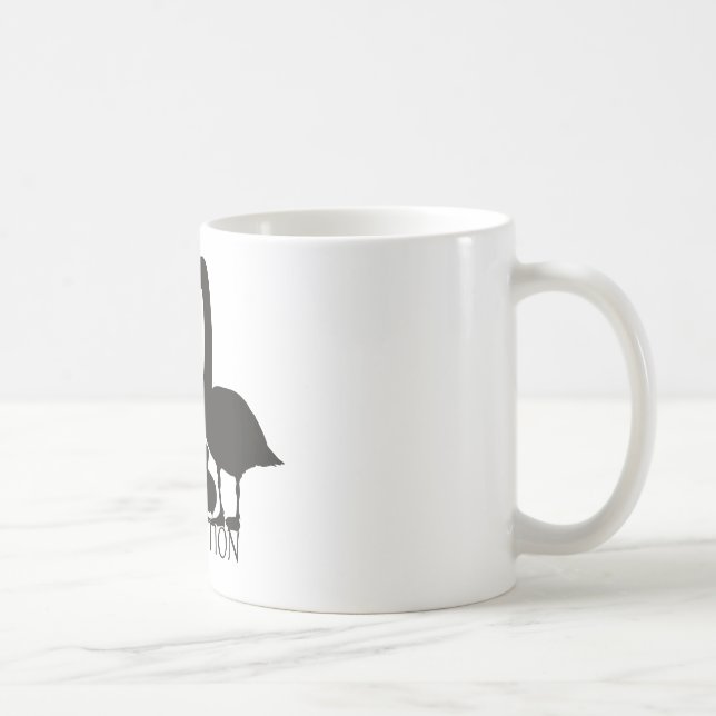Dauerhafter Schutz von Schwänen Kaffeetasse (Rechts)