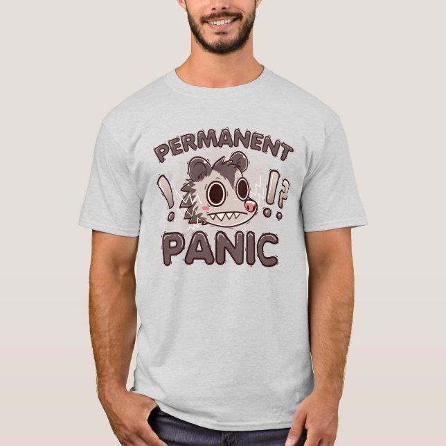 Dauerhaftes Panik-Opossum T-Shirt (Vorderseite)