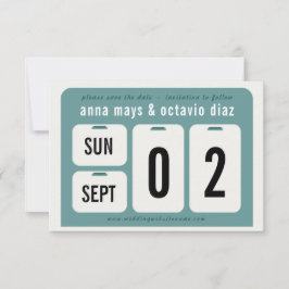 Dauerkalender-Save the Date-Karte Save The Date