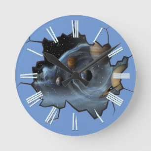 Dauerleben Runde Wanduhr