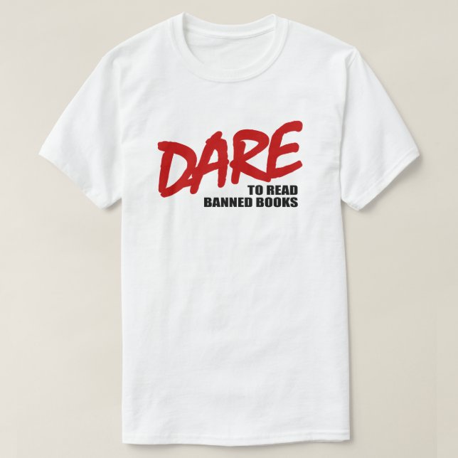 DAUERN, verbotene Bücher zu lesen T-Shirt (Design vorne)