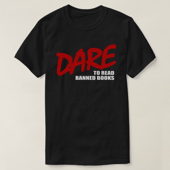 DAUERN, verbotene Bücher zu lesen T-Shirt (Design vorne)