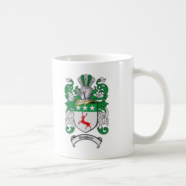 DAUGHERTY FAMILIENWAPPEN - DAUGHERTY WAPPEN KAFFEETASSE (Rechts)
