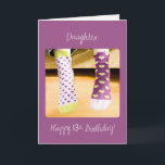 Daughter 13. Geburtstag Crazy Socks Karte<br><div class="desc">Sie möchten Ihre liebliche und liebenswürdige Tochter in einer lustigen Art und Weise begrüßen,  sobald sie bald ihren 13. Geburtstag feiert? Wenn ja,  dann ist dies wahrscheinlich die beste und perfekte Karte,  um das zu tun. Sie wird wirklich Liebe haben und gerne eine solche Karte erhalten.</div>