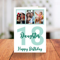 Daughter 18. Geburtstag Moderne Script Foto Collag