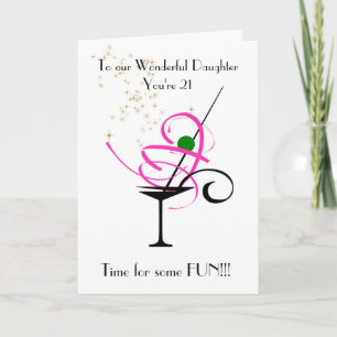 DAUGHTER 21. BIRTHDAY CARD KARTE