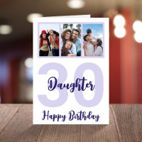 Daughter 30. Geburtstag Moderne Script Foto Collag