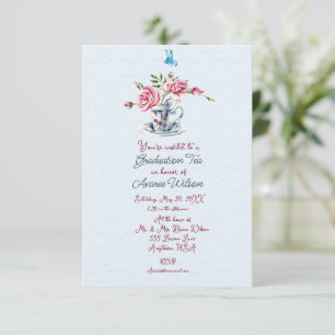 Daughter Abschluss Tea Celebration Einladung