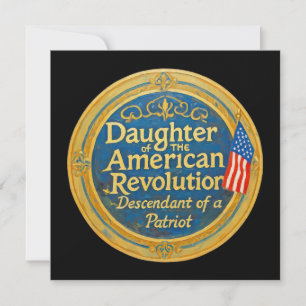Daughter American Revolution Abkömmling Patriot Karte