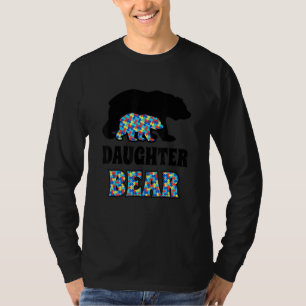 Daughter Bear Autismus Bewusstsein T-Shirt