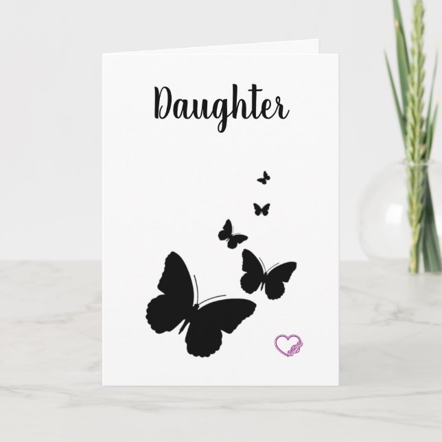 **DAUGHTER** BESONDERES "SIE" UND BESONDERES "GEBU KARTE (Vorderseite)