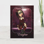 Daughter Birthday Card - Moonies Rag Doll Goth - G Karte<br><div class="desc">Daughter Birthday Card - Moonies Rag Doll Goth - Gothic</div>