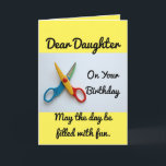 Daughter Birthday Paper Dollars Card Karte<br><div class="desc">Auf dieser Grußkarte steht eine farbenfrohe Geburtstagskarte mit Vintagen Papierpuppen zum Ausschneiden. An der Vorderseite der Karte steht: "Liebe Tochter am Geburtstag Mai der Tag wird mit Spaß gefüllt". Und innen drin steht:"Genießen Sie nach Ihrem Geburtstag das Ausschneiden dieser Papierpuppen! Viel Liebe, Mama und Vater". Eine süße Leckerei, um Ihrem...</div>