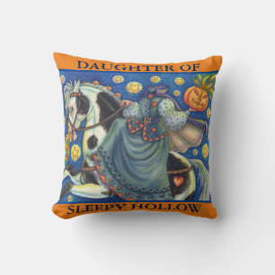 DAUGHTER DES SCHLAFENHOLLOW HALLOWEEN DURCHSCHNITT KISSEN