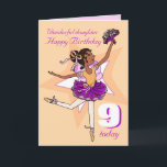 Daughter Dunkelhaar Ballerina Geburtstagskaffee li Karte<br><div class="desc">Niedliche moderne Grafik dunkle Haar Mädchen tanzen Ballerina neunten oder Ihre eigene Geburtstagsgrüßkarte. Personalisieren Sie diesen Artikel,  um Ihre Anforderungen Anzug. Auch andere passende Mädchen Geburtstagsgegenstände sind erhältlich. Einzigartig gestaltet und illustriert von Sarah Trett für www.mylittleeden.com</div>