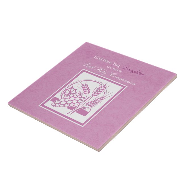 Daughter Erste Kommune, rosa Fliese (Seite)