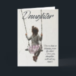 Daughter Geburtstagskarte für Tochter mit Verse Karte<br><div class="desc">Zeigen Sie Ihrer Tochter,  wie wichtig Ihnen diese schöne Karte ist,  die sich ideal zum Geburtstag oder zu jedem Anlass eignet. Ein einzigartiges Gemälde des Künstlers James Coates</div>