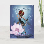 Daughter Geburtstagskarte mit Fantasy Water Fairy Karte<br><div class="desc">Daughter Geburtstagskarte mit Fantasy Water Fairy</div>
