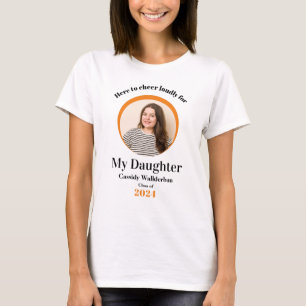 Daughter Graduate Orange Foto Abschluss T-Shirt