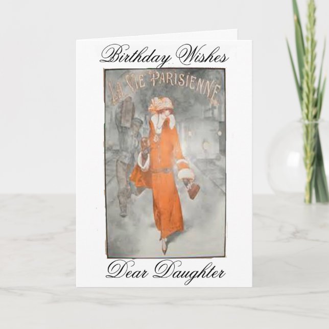 DAUGHTER GREETCARD KARTE (Vorderseite)