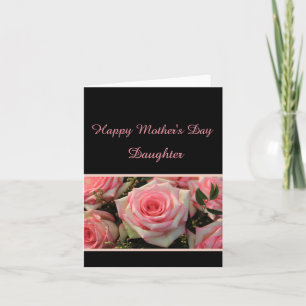 Daughter Happy Mother Day Rose Card Karte