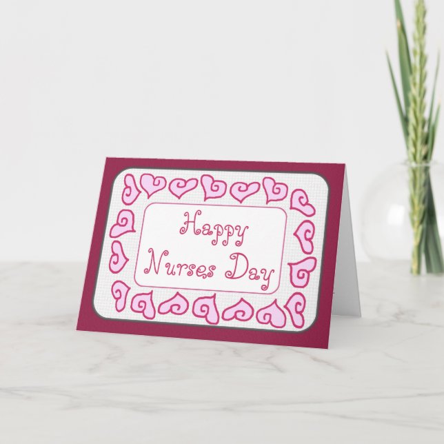 DAUGHTER - Happy Nurses Day Customizable Card Karte (Vorderseite)