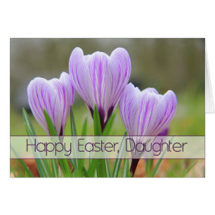 Daughter Happy Oaster Lila Crocuses