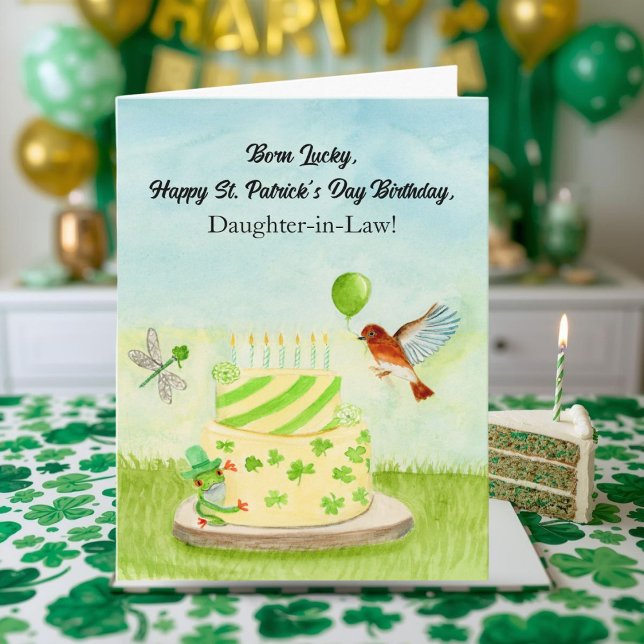 Daughter in Law Happy St Patricks Day Birthday Karte (Von Creator hochgeladen)